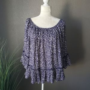 TJ Maxx blouse, size L, color Blue